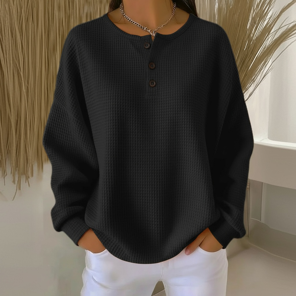 Soft Plush Waffle Knit Sweater
