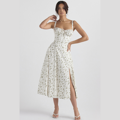 Women's Floral Print Spring Party Dress