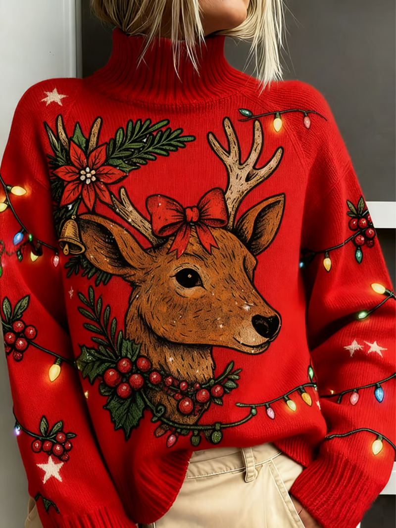 Women's Christmas Sweater Cozy - VibreMode