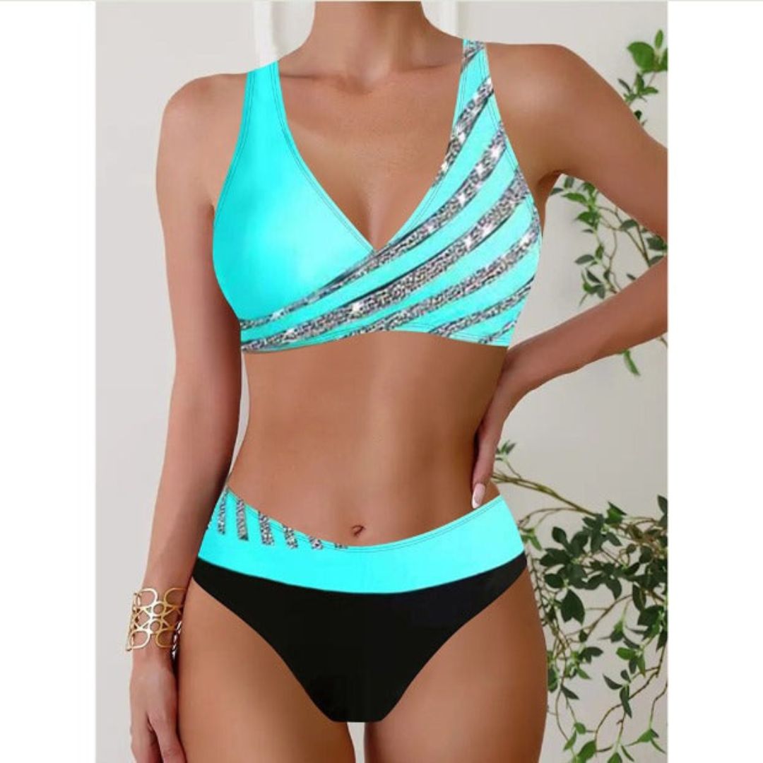 Women's Halter Printed Swimsuit - VibreMode