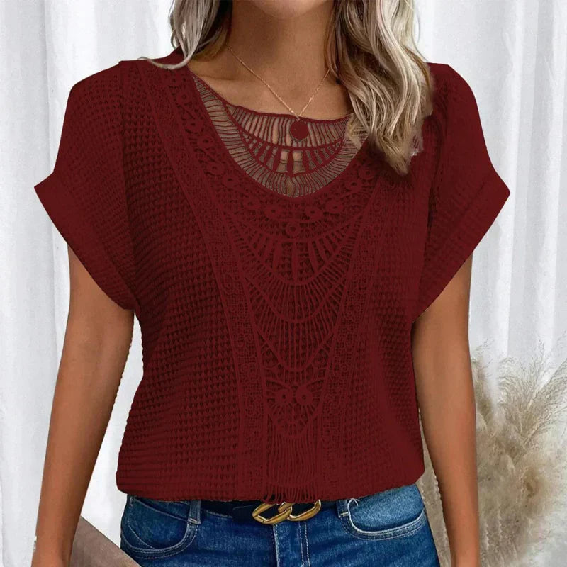Women's Crochet Blouse Decorative