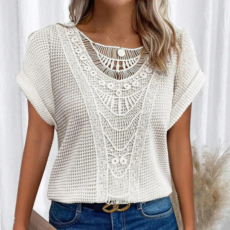 Women's Crochet Blouse Decorative