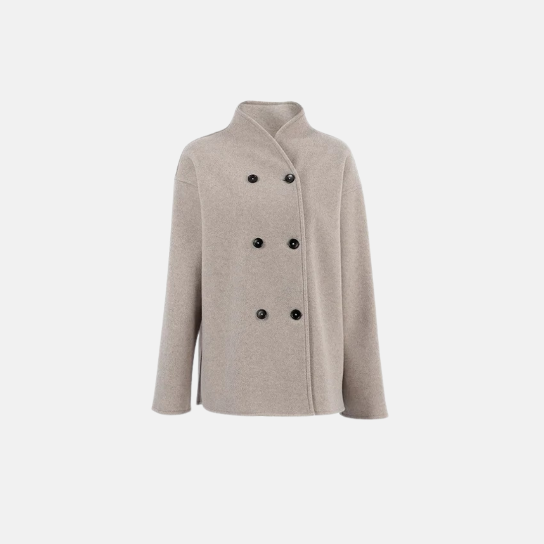 Women's Wool Vintage Coat - VibreMode