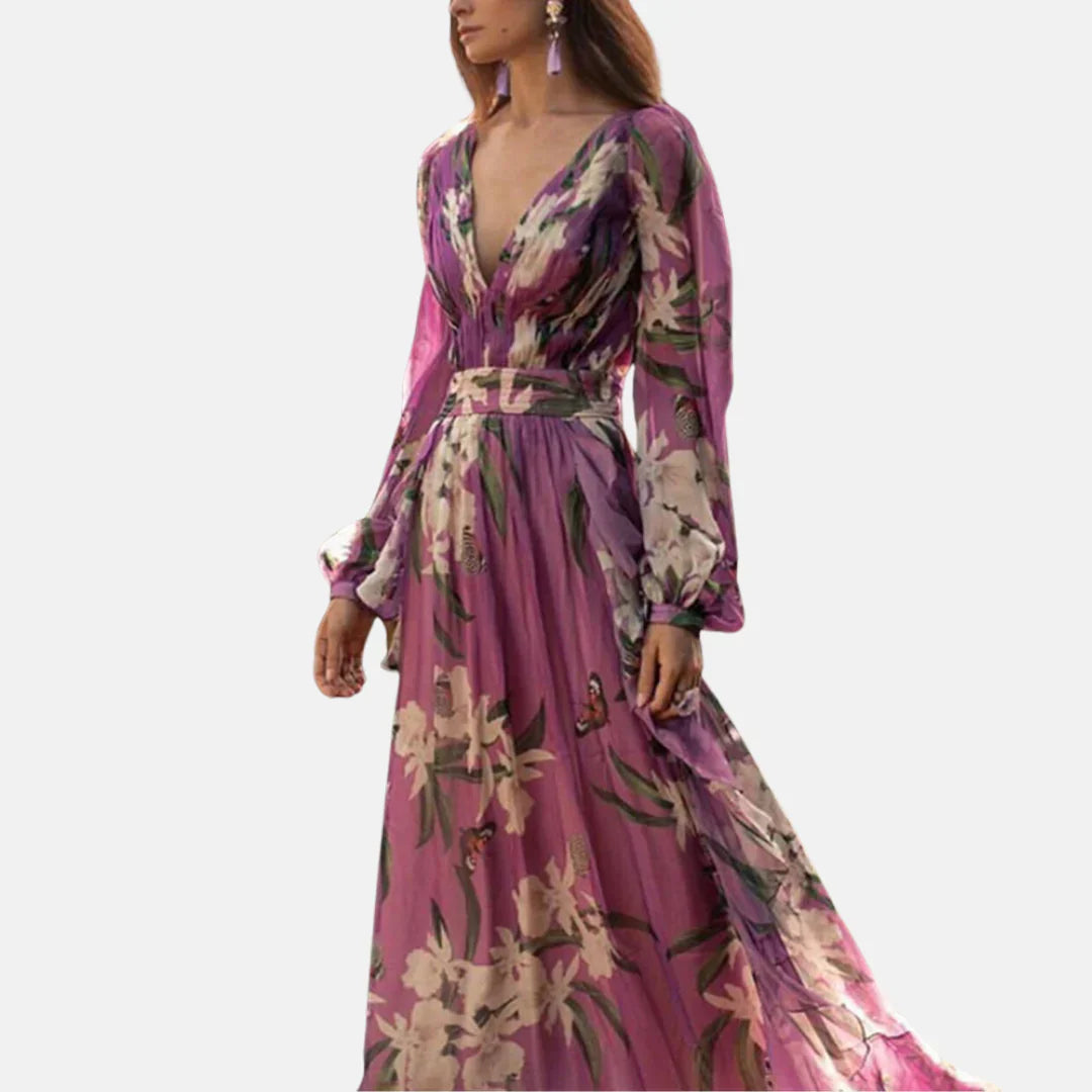 Women's Flounce Summer Dress Elegant Trendy - VibreMode