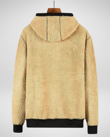 Warm Fleece Lined Men's Hooded Jacket