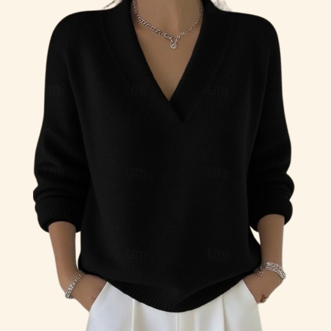Comfortable Women's V Neck Top