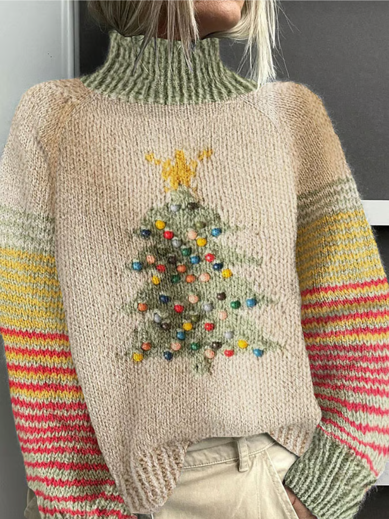 Fashionable Holiday Crew Sweater - VibreMode