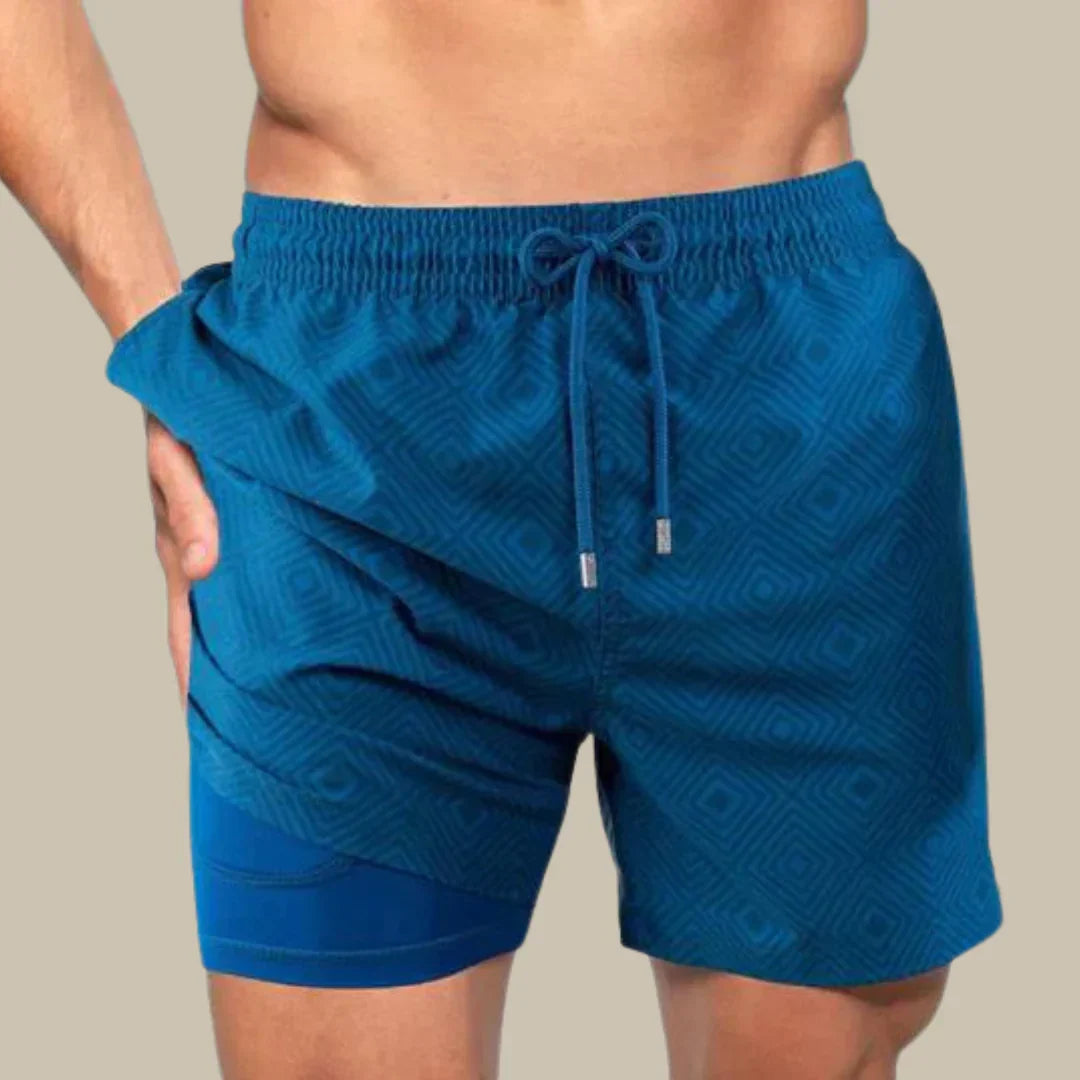 Men's Swim Shorts Lined Phone Pocket