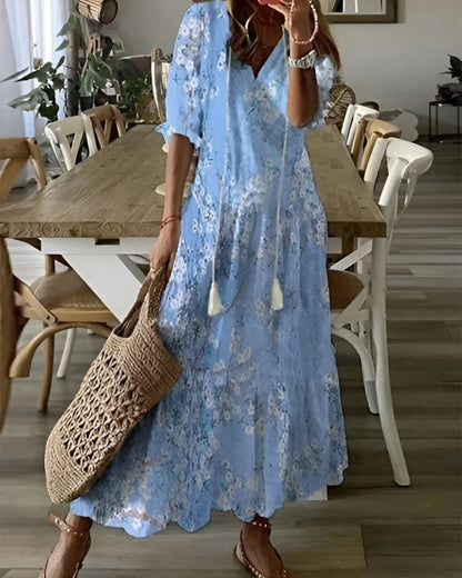 Bohemian Chic Flowy Maxi Dress