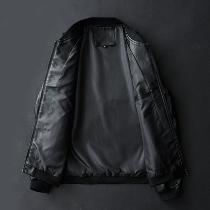 Genuine Italian Leather Biker Jacket