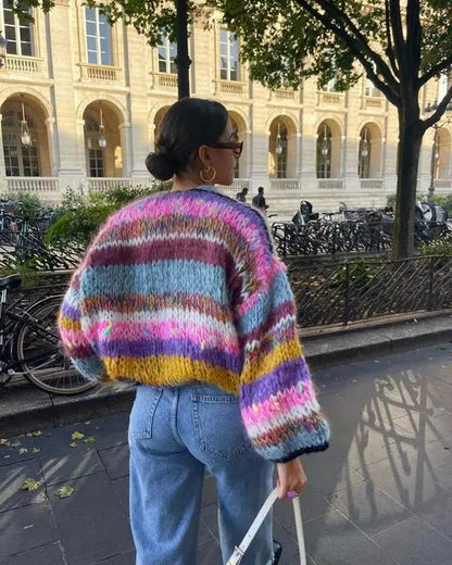Women's Colorful Cardigan Soft Warm - VibreMode