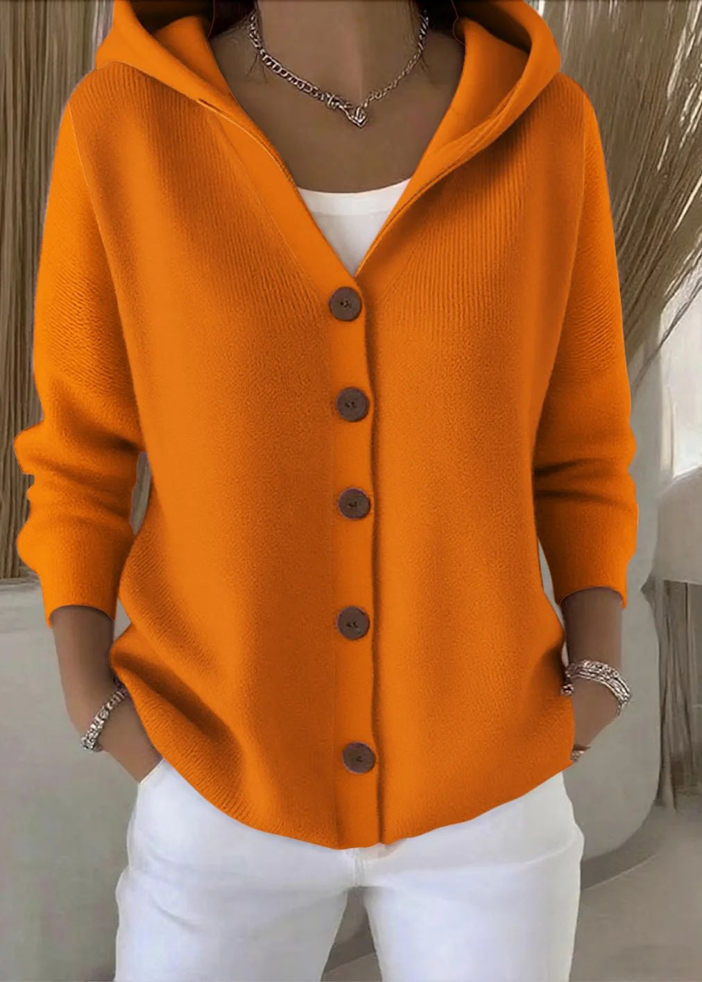 Cozy Zip Hooded Sweater Cardigan