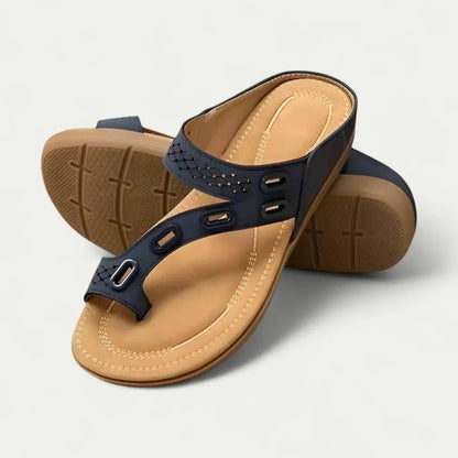 Women's Supportive Sandals Comfortable Slip-Ons - VibreMode