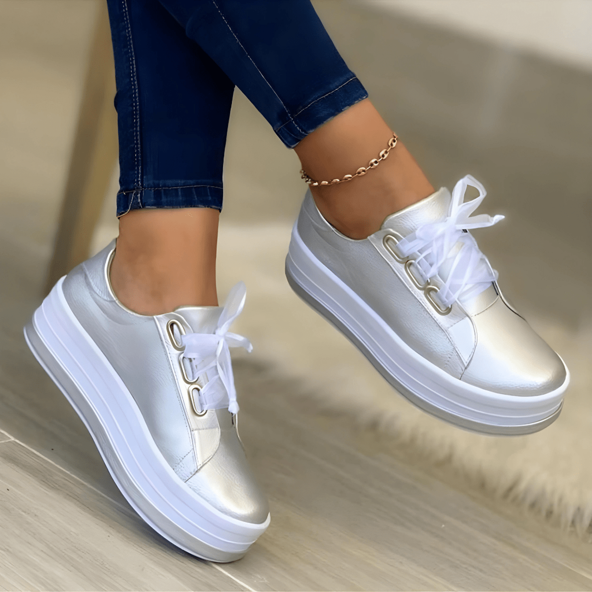 Purple High Top Fashion Sneakers