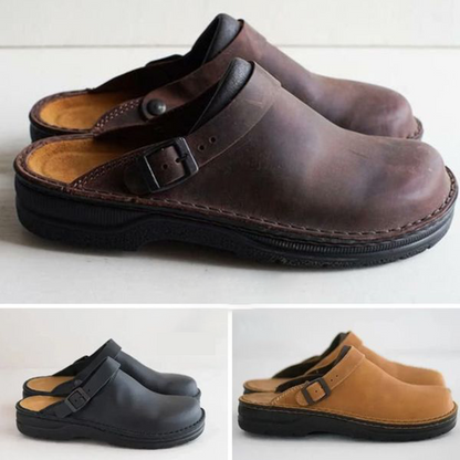 Orthopedic leather clogs - VibreMode