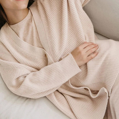 Soft Spacious Cashmere Sweater Cardigan