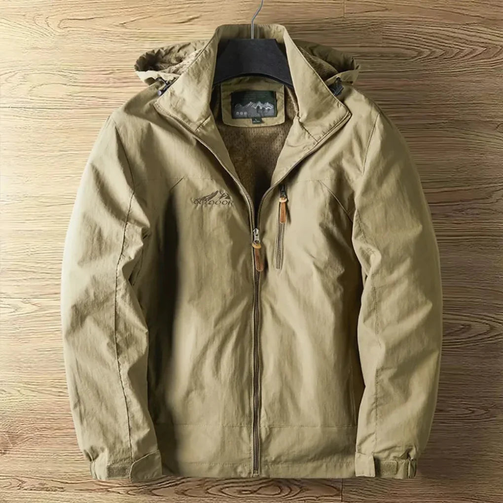 Men's Waterproof Outdoor Parka Jacket With Hood