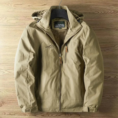 Men's Waterproof Outdoor Parka Jacket With Hood