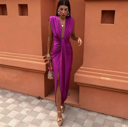 Women's Maxi Dress Side Slit