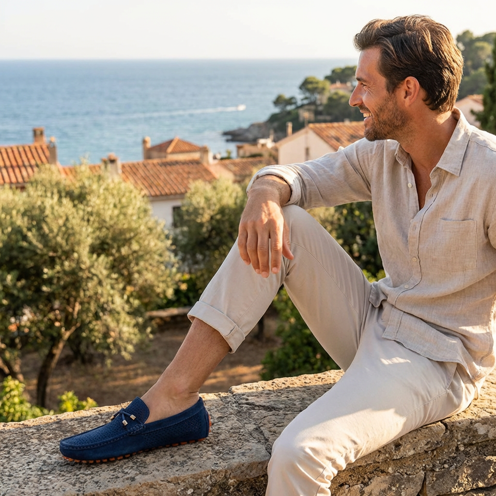 Comfortable Leather Slip On Loafers For Men