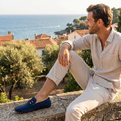 Comfortable Leather Slip On Loafers For Men