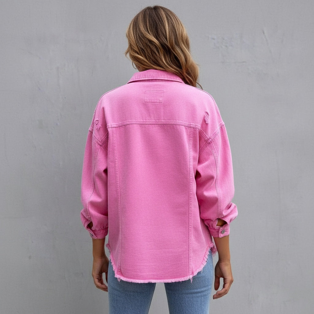 Ripped Vintage Jean Jacket