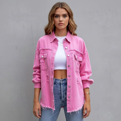 Ripped Vintage Jean Jacket - VibreMode