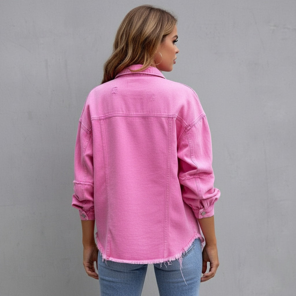 Ripped Vintage Jean Jacket