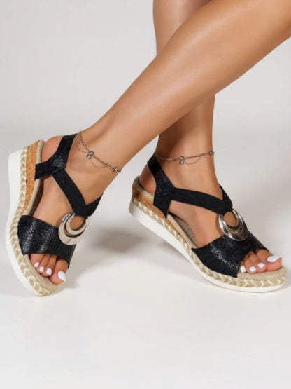 Green Comfortable Womens Flat Sandals