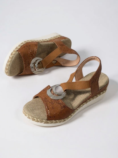 Green Comfortable Womens Flat Sandals