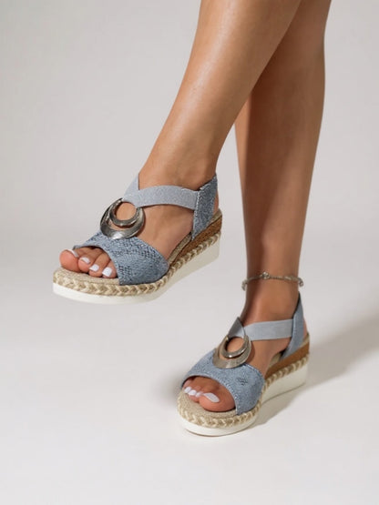 Green Comfortable Womens Flat Sandals