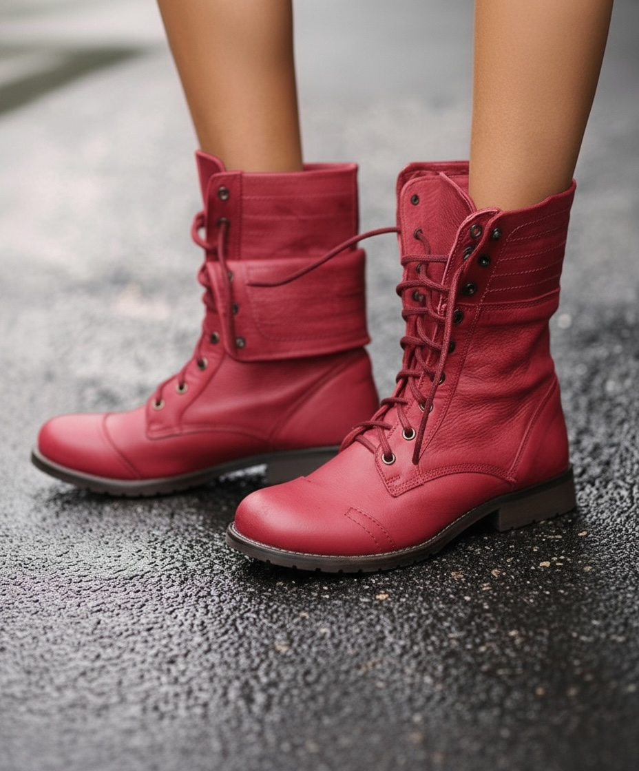 Classic Ladies Ankle Lace Boots
