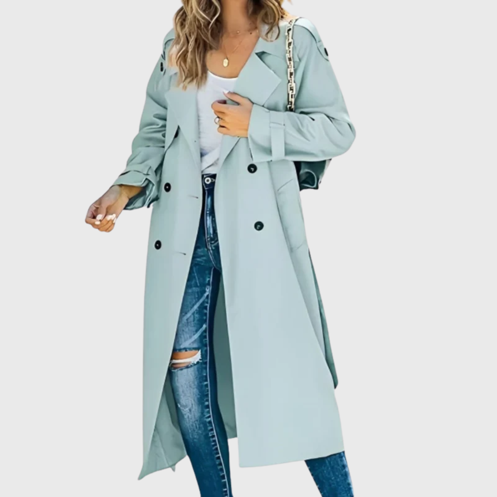 Women's Double-Breasted Trench Coat