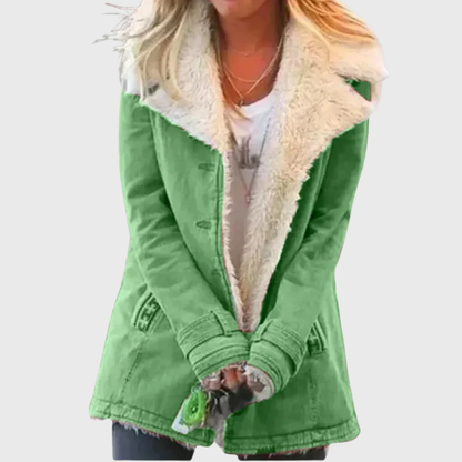 Women's Winter Coat Wide Collar - VibreMode