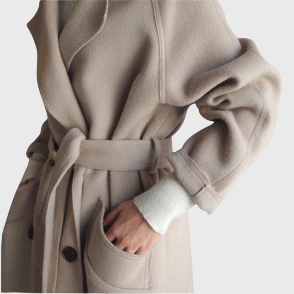 Women's Longline Belted Coat