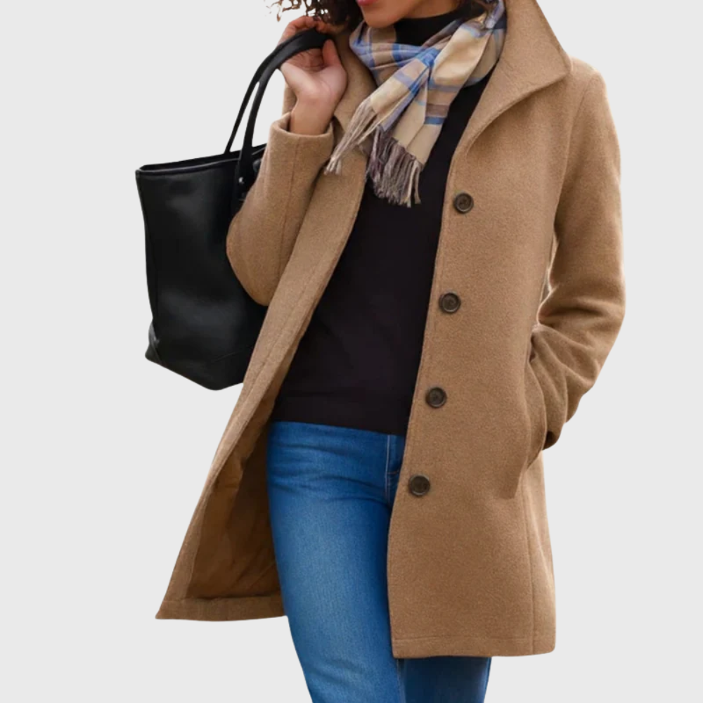 Slimming Women's Long Trench Coat - VibreMode