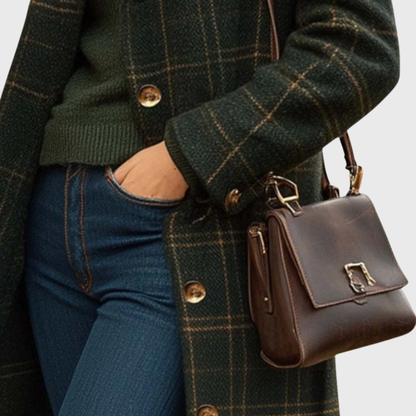 Women's Longline Coat Button Front