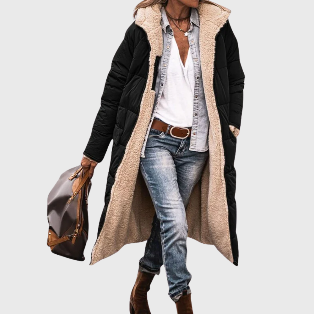 Insulated Reversible Down Filled Parka Coat - VibreMode