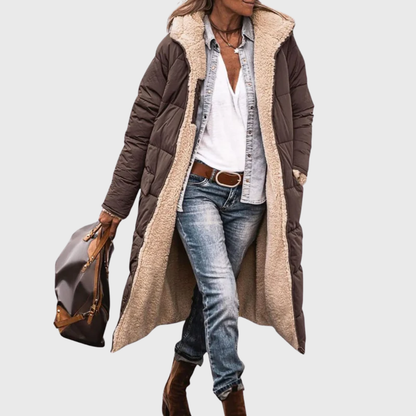 Insulated Reversible Down Filled Parka Coat