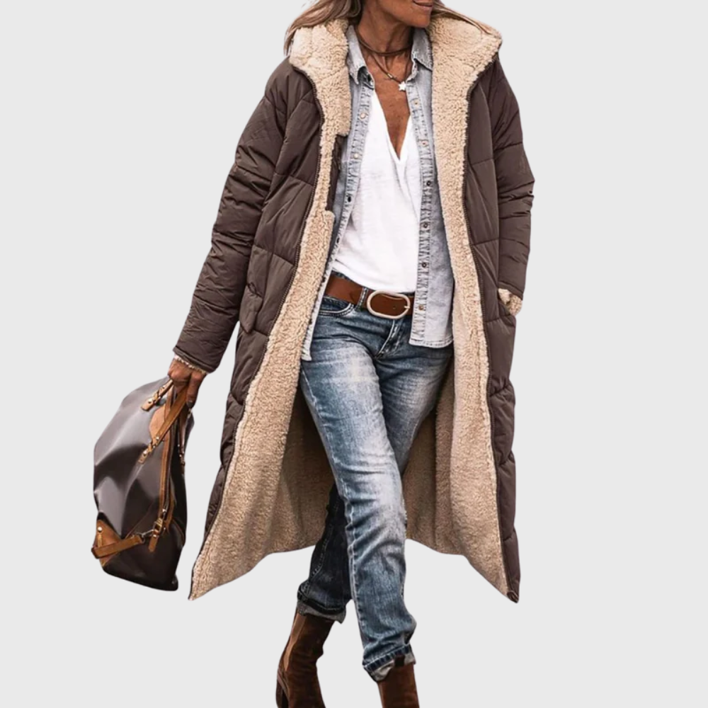Reversible Puffer Coat Waterproof Lined
