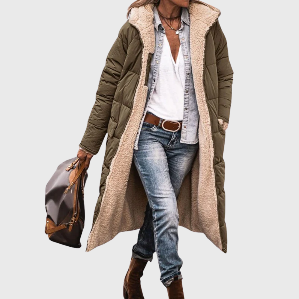 Insulated Reversible Down Filled Parka Coat