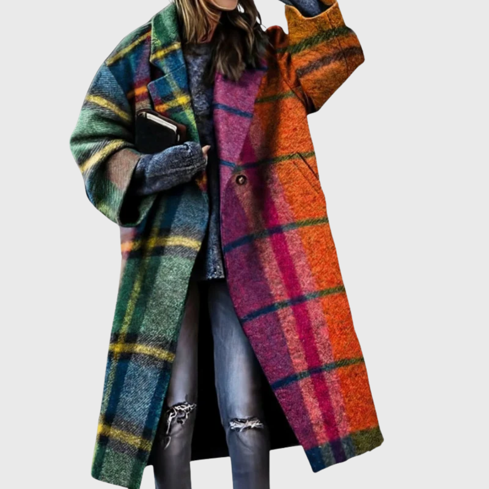 Stylish Women's Tailored Overcoat - VibreMode