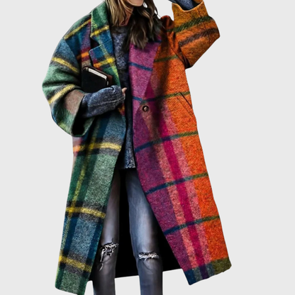 Stylish Women's Tailored Overcoat - VibreMode
