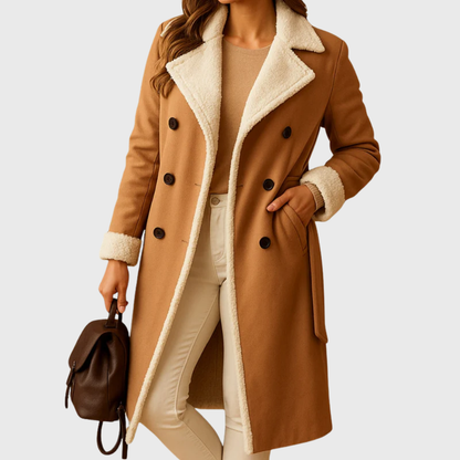 Women's Coat Contract Collar Trim
