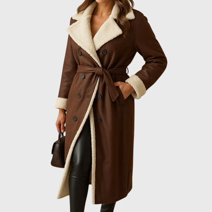 Women's Coat Contract Collar Trim