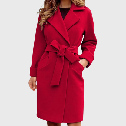 Women's Trench Coat Belted Waist