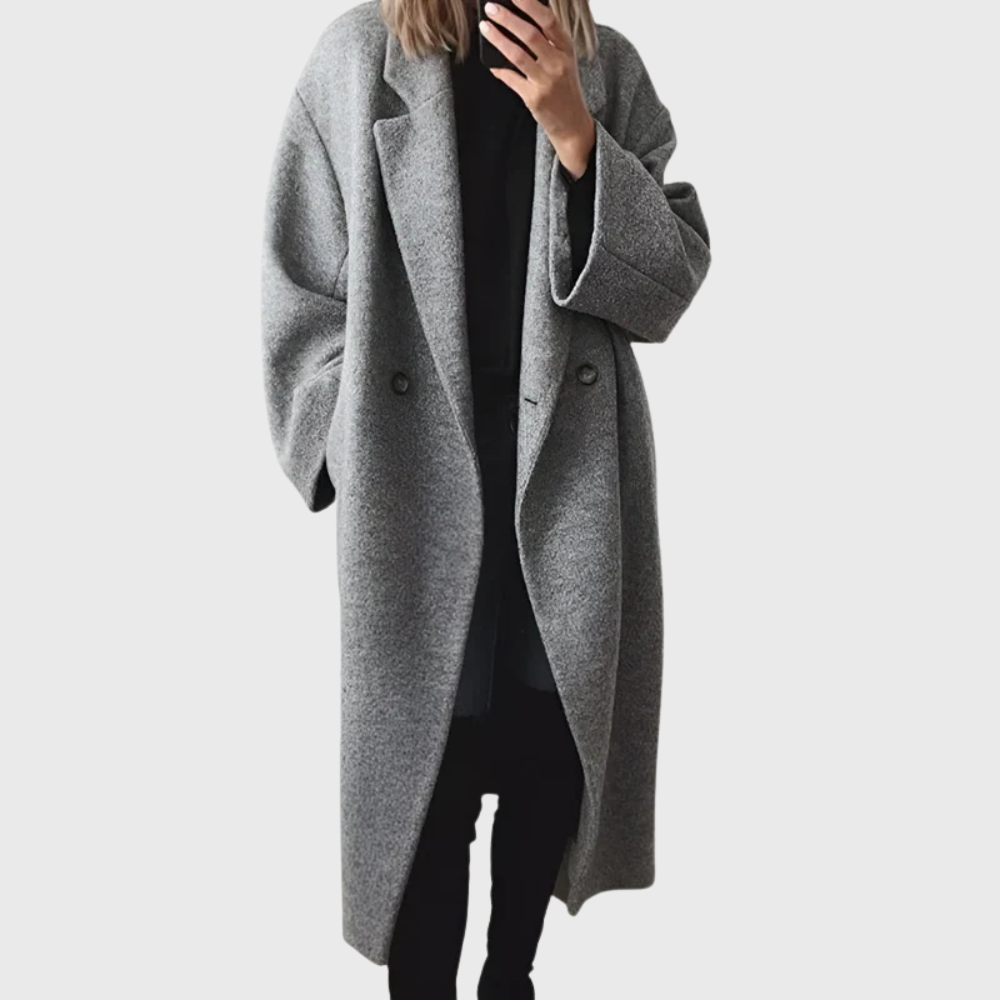 Warm Women's Long Winter Coat - VibreMode