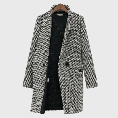 Women's Single Breasted Tailored Coat - VibreMode
