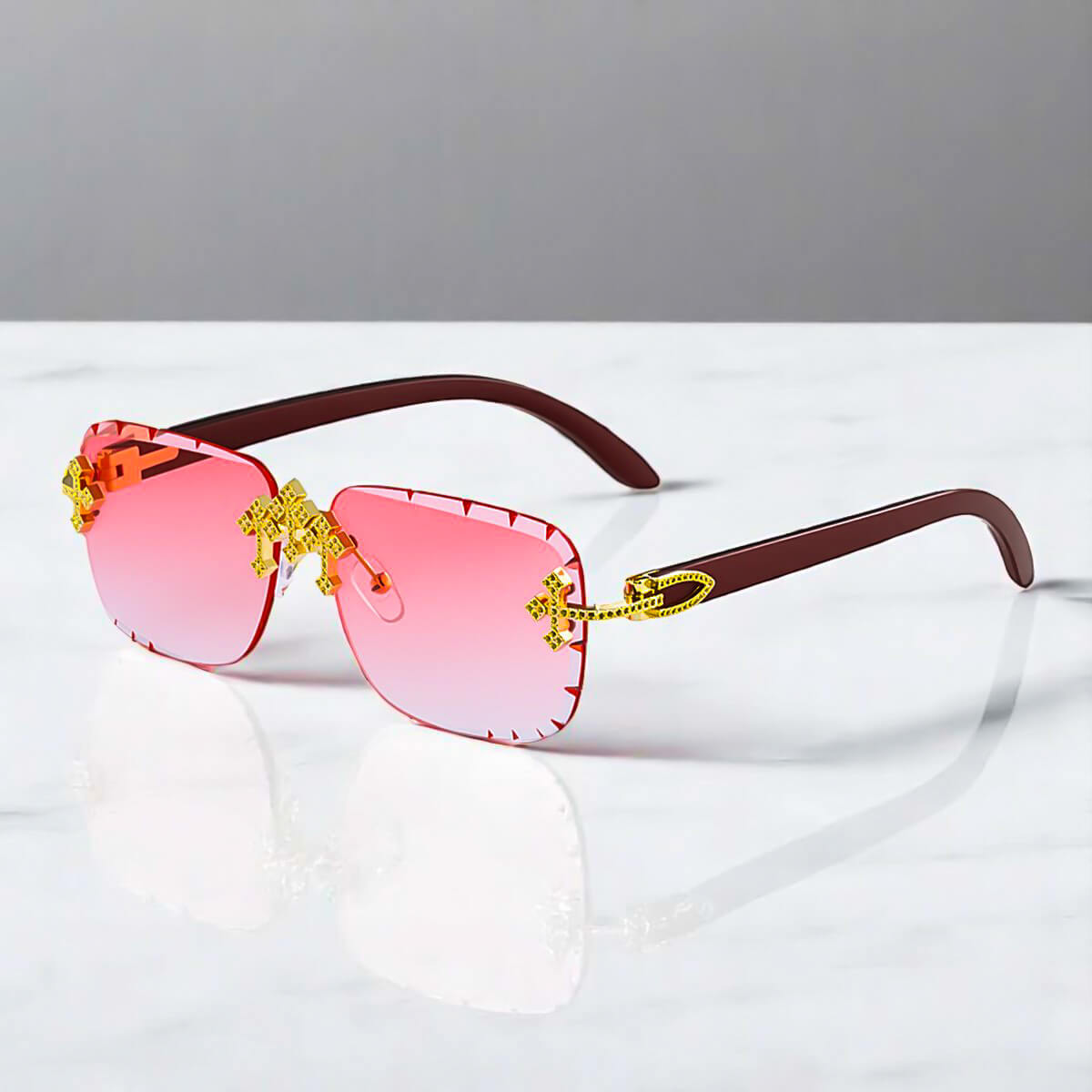 Trendy Frameless Vintage Sunglasses
