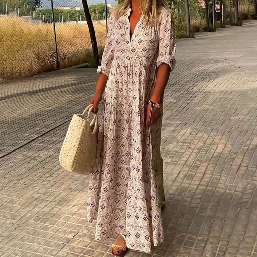 Chic Floral Maxi Summer Dress for Women